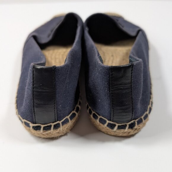 Great condition Tory Burch Weston Flat Espadrille shoes in Bright Navy - size 8M - Picture 5 of 17